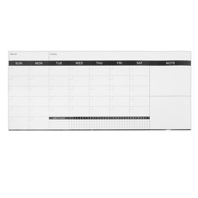 Planificateur Hebdomadaire Effaçable à Sec Non Daté Réutilisable Tableau Blanc Double Face Effaçable pour Décoration Maison Bureau et Dortoir
