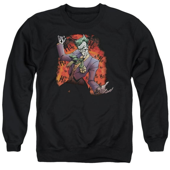 Batman Joker'S Ave Adult Crewneck Sweatshirt Black