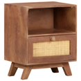 thumbnail image 1 of vidaXL Bedside Cabinet 40x30x50 cm Solid Mango Wood, 1 of 5