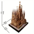 thumbnail image 4 of 3D Paper Sagrada Familia Cathedral Model Kit, DIY Architecture Papercraft Model for Experts, Handmade Home/Office Decoration Gift for Adults & Teens, 4 of 7