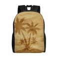 thumbnail image 1 of Disketp Retro Palm Tree Mochila Unisex de Apertura Lateral Completa, Mochila para Laptop para Escuela, Trabajo y Viajes, 1 of 8