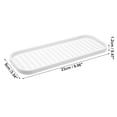 thumbnail image 2 of Soap Dish Soap Cleaning Storage Keep Soap Dry for Home Bathroom Kitchen Silicone White 23x9cm, 2 of 6