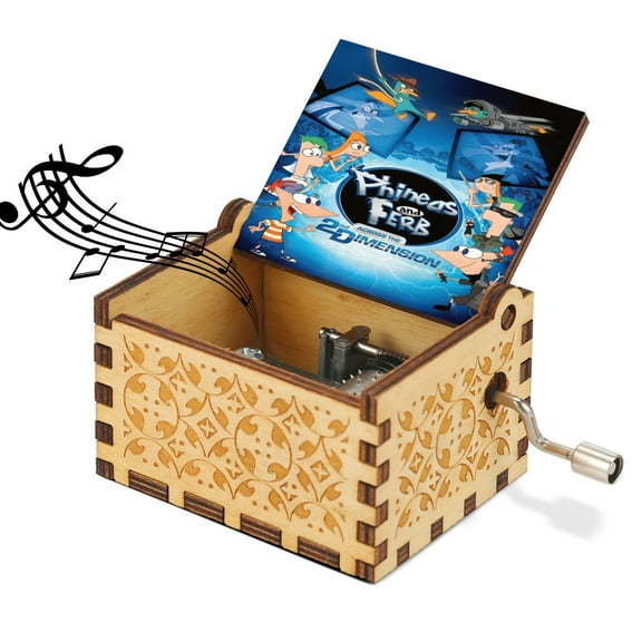 Phineas and Ferb Wooden Music Box.