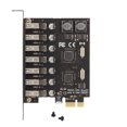 thumbnail image 2 of Carte Adaptateur, Module USB 5V 2A Applications Larges Vitesse de Transmission Rapide Carte d'Extension pour Ordinateur de Bureau Normes Strictes pour XP, 2 of 8