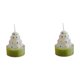 thumbnail image 2 of Seyotauo 2 Pcs Christmas Tealight Candles Handmade Scented Tea Lights Candles Santa Claus Reindeer Christmas Tree Shaped Aromatherapy Candle for Holiday Party Table Decoration, 2 of 6