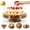 2-1 Round Rotatable, variant on Acacia Cake Stand with Lid - 17" Rectangular 2-in-1 Dessert Display & Charcuterie Board, Shatterproof Dome for Freshness, for Weddings Parties Gifts
