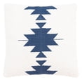 thumbnail image 2 of SAFAVIEH Nichole Casual Geometric Accent Pillow, 20" x 20", Navy/Beige, 2 of 3