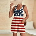 thumbnail image 4 of Nuoqisi Womens Summer Casual Sleeveless Rompers Spaghetti Strap Adjustable Loose Shorts Jumpsuit with Pockets, 4 of 5