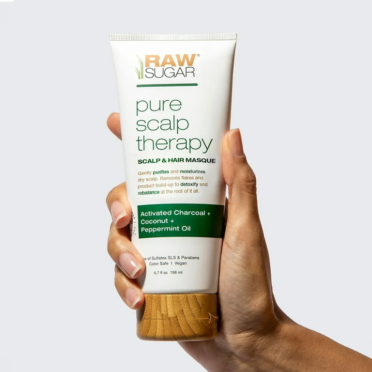 Raw Sugar Pure Scalp Therapy Mask, Charcoal & Peppermint photo 7