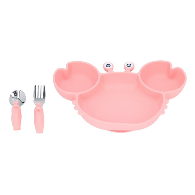 Divided Baby Plate,3pcs Toddler Divided Plate Silicone Suction Plate Silicone Divided Plates Best in its Class