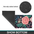 thumbnail image 6 of Pioneer Flower Floral Print Pattern Kitchen Rugs Sets Of 2,Anti Fatigue Kitchen Mat Rugs Non Slip Washable,Decorative Kitchen Floor Mats for Kitchen,Sink,Laundry,17"x30"+17"x47", 6 of 7