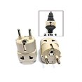 thumbnail image 1 of Ckitze BA9-2PK 2 in 1 USA to Europe Plug Adapter - 2 Pack, Universal (Schuko, Type E/F), 1 of 3