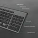 thumbnail image 3 of Combo de teclado y ratón inalámbrico JOYACCESS para PC/Windows/Mac, 3 of 7