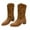 Brown, variant on Oyedens Cowboy Boots for Women Star Suede Pointy Toe Wide Mid Calf Western Cowgirl Boots Riding Booties