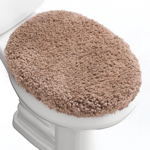 Funda para tapa de inodoro Baahrnom, lujosa, de microfibra suave