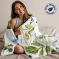 thumbnail image 5 of Throw Blanket for Couch Yellow Lemon Soft Fleece Flannel Blankets Cozy Lightweight Blanket for Home Sofa Living Room Flowers Blue White Bed Throws 40" x 50", 5 of 9