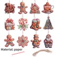 thumbnail image 3 of Colgante de madera con forma de hombre de jengibre para Navidad, decoración navideña para el hogar, adorno para árbol de Navidad 2024, decoración para Año Nuevo, 3 of 5