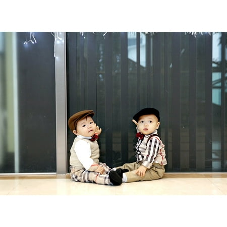Man And Baby Poster - Laminated Poster Children's Boy Baby Love Brothers Man Twins Boys Poster Print 11 x 17