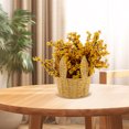 thumbnail image 2 of 1Pcs Easter Wicker Basket Yellow Paper Rope Bunny Ear Shape For Easter Spring Party Gift Giving, 2 of 9