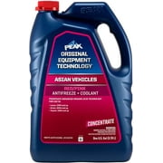 PEAK OET Extended Life Red/Pink Concentrate Antifreeze/Coolant for Asian Vehicles, 1 Gal.