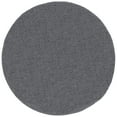Transitional Area Rug Shag Thick (7'10'' Round) Solid Gray Indoor Round