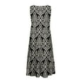 thumbnail image 5 of JULMCOMO Sundresses for Women 2024 Spring Sleeveless Mini Dress Floral Print Round Neck Summer Tiered Sun Dresses Casual Flowy Boho Beach Cover Up, 5 of 7