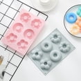 thumbnail image 4 of Paquete de 2 moldes para donuts de silicona antiadherente. Bandeja de láminas de molde sin BPA. Hace donas perfectas. Medidas de la bandeja Fácil limpieza, 4 of 5