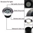 thumbnail image 4 of GOCuces Iluminación LED para exteriores, 7 W, 6 pulgadas, luces empotradas en el suelo, voltaje de línea 110 V, 120 V, alto brillo, blanco, 6500 K, iluminación LED impermeable, luz exterior de la casa, 4 of 5