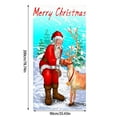 2024 Christmas Door Decoration Door Cover Hanging Cloth Holiday Party
