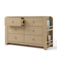 thumbnail image 3 of Graco Read-with-Me 6 Drawer Nursery Dresser with Bookshelves, Driftwood, 3 of 6