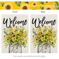 thumbnail image 6 of Summer Floral House Flag Mason Jar 28x40 Inch Double Sided Large Burlap Holiday Flag for Outside Yard Welcome CF1477-40, 6 of 6