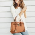 thumbnail image 3 of Dasein Women Handbags Top Handle Satchel Purse Shoulder Bag Briefcase Hobo Bag Set 2Pcs, 3 of 9