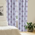 thumbnail image 2 of Ambesonne Vintage Curtains, Antique Waves Roses, Pair of 28"x95", Pale Blue Lavender, 2 of 5
