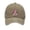 Khaki, variant on Washed Cotton Baseball Cap with Pink Ribbon Print, Distressed Vintage Soft Top Hat for Breast Cancer Awareness and Support, Retro Style for Daily Wear-Black