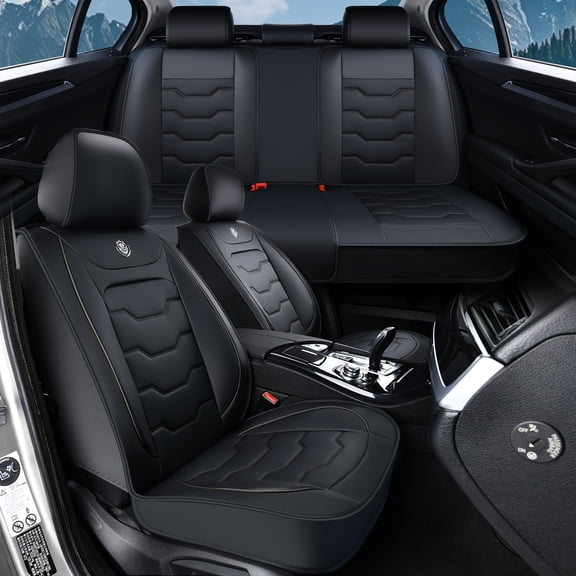 2023 for TOYOTA COROLLA Car Seat Cover, Black Car Seat Covers, Waterproof PU Leather Full Set of 5 Seats Non-slip Protect and Upgrade Seats, Only CREW CAB PICKUP, Protect Car Seats