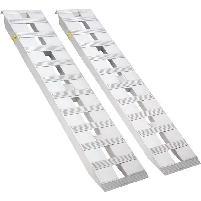 Bingirl 6000lbs Capacity Aluminum Loading Ramps (72 x 15 Inch, 2pcs) for ATV, Motorcycle, Quad, Lawn Mower, Snow Blower