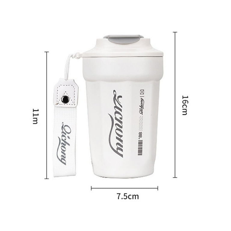 Multi-function Double Wall Portable Thermos Cup Coffee Mug Traveling Cup  316 Stainless Steel Insulated Cup BLACK 