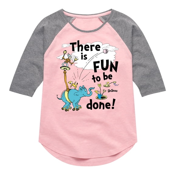 Dr. Seuss - Fun To Be Done - Toddler And Youth Raglan Graphic T-Shirt