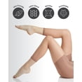 thumbnail image 5 of MeMoi Sheer Footless Capri Shaper Tights - Womens - Female, Medium, Honey, 5 of 8