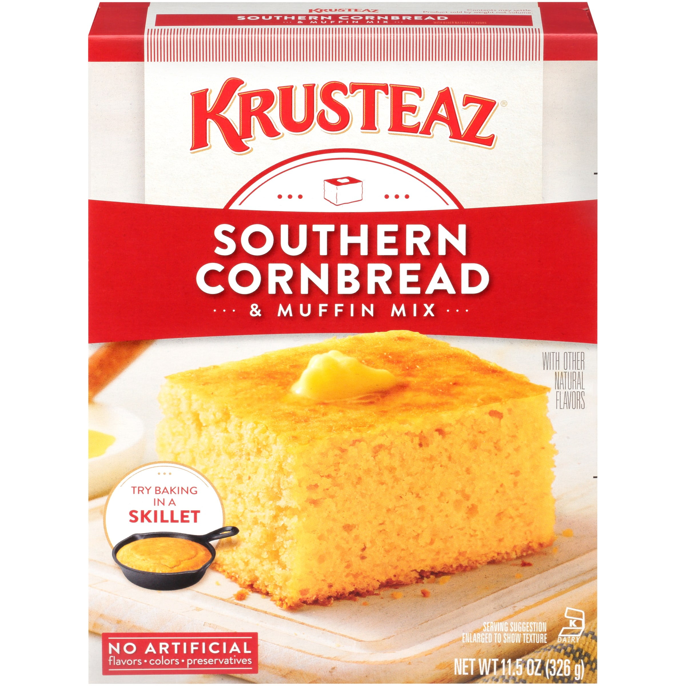 Krusteaz Southern Cornbread Muffin Mix 11 5 Oz Box Walmart