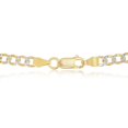 thumbnail image 2 of 925 Sterling Silver 14k Gold Plated 3mm/4.2mm/5mm Pave Cuban Link Chain Hip-Hop 18’’/20’’/22’’/24’’ Solid Necklace Jewelry for Men and Women Made in Italy (4.2mm-24''), 2 of 7