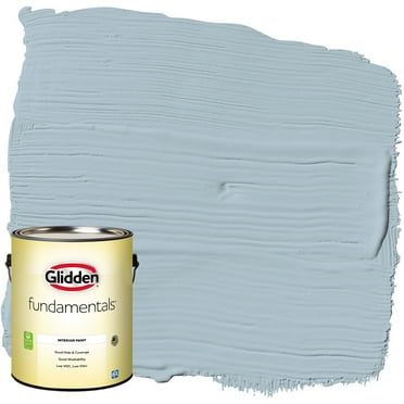Glidden Fundamentals Interior Paint Chambray / Blue, Semi-Gloss, 1 Gallon