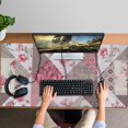 thumbnail image 4 of Long Mouse Pads for Desk,Pioneer Flower Floral Print Pattern Desk Mats on Top Of Desks, Desk Mouse Pad Extra Large with 3mm Non-Slip Base and Stitched Edge for Gaming,Office,Work,Home 47.3"x23.6", 4 of 6