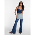 thumbnail image 4 of Kacey Lee Women's Long Denim Chaps Jeans, Sizes 0-18, 4 of 8
