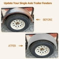 thumbnail image 5 of Ladcaser 2 Pack Single Axle Trailer Fenders with Fender Backs, Fits for 14" to 16" Wheels, 32"x9"x15" Trailer Fender Replacement for Car Hauler, Cargo, Utility, Landscape Trailers, 5 of 7