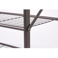 thumbnail image 4 of House 2 Home 27" Long 3 Tiers Foldable Metal Shelf / Shoe Rack, Powder Coated Bronze Paint., 4 of 6