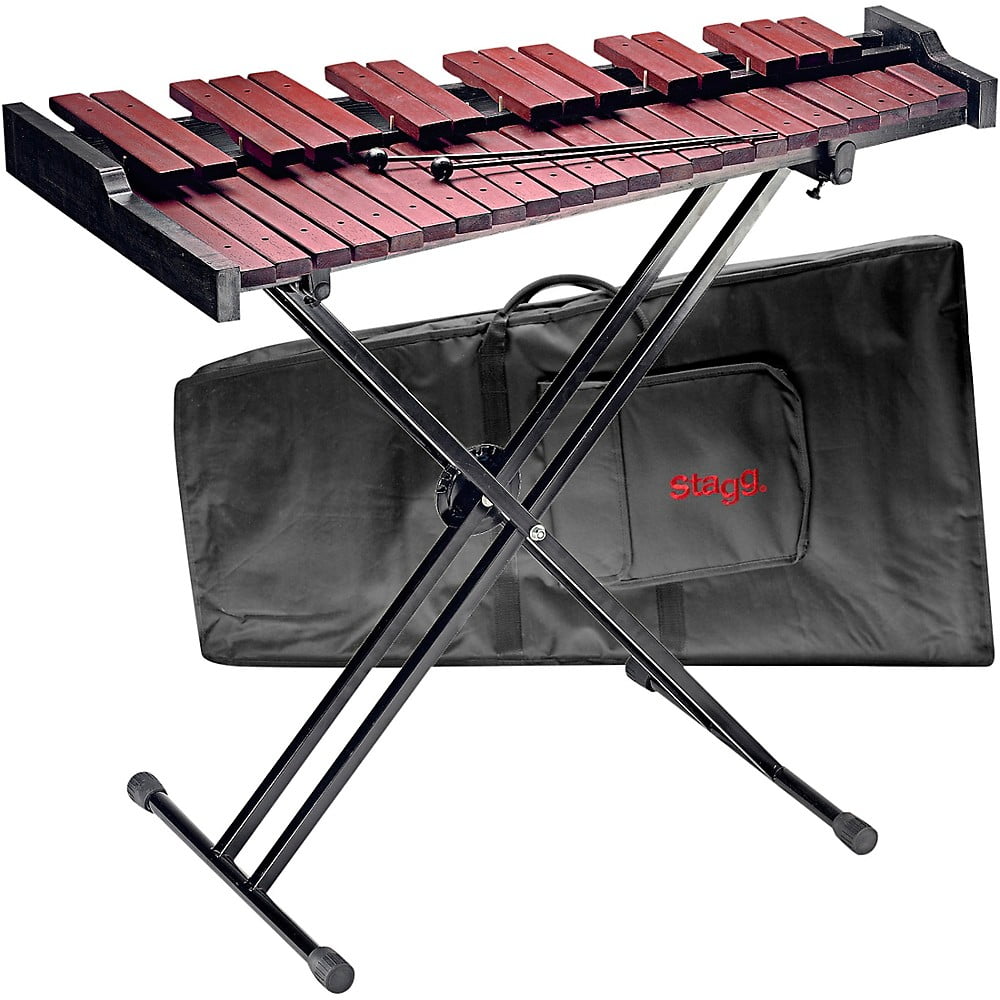 Stagg XyloSet 37 HG 3 Octave Xylophone with Stand and Bag Walmart