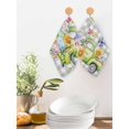 thumbnail image 2 of Easter Truck Kitchen Dish Towels for Drying Dishes Set of 3, Spring Floral Eggs Butterflies Leaves Gray Plaid Waffle Weave Microfiber Hand Tea Bathroom Towels Quick Dry & Absorbent Towel 12x12, 2 of 7