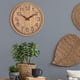 thumbnail image 3 of Reloj de Pared Nórdico Minimalista de Madera de 12 ", Alimentado Por Batería, Sin Tictac, Minimalista, Redondo, para Decoración de Pasillo Y Dormitori , Madera natural Macarena Reloj de pared, 3 of 8