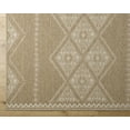 thumbnail image 6 of Hauteloom Olina Moroccan Outdoor Area Rug for Living Room, Patio, Terrace - Traditional Trellis Diamond Carpet - Beige, Cream - 5'2" x 7', 6 of 7